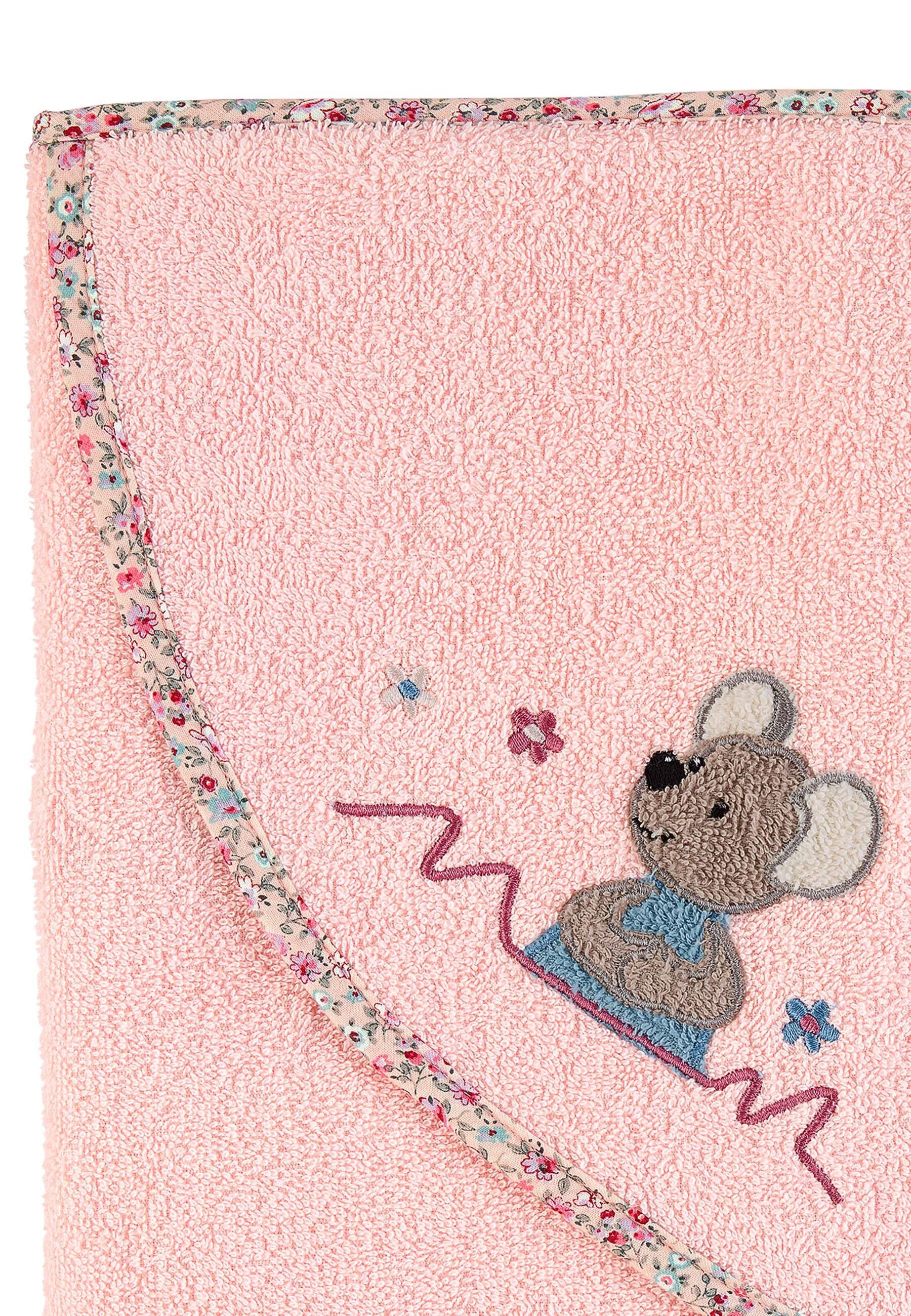 Sterntaler® Badetücher Sterntaler® Kapuzenbadetuch 80x80 cm MAUS Mabel, 100 günstig online kaufen