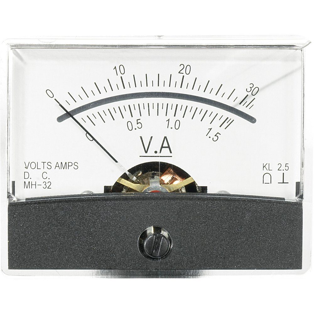 VOLTCRAFT Anzeigegerät VOLTCRAFT AM-60X46/30V/1,5A/DC AM-60X46/30V/1,5A/DC Einbau-Messgerät A, AM-60X46/30V/1,5A/DC