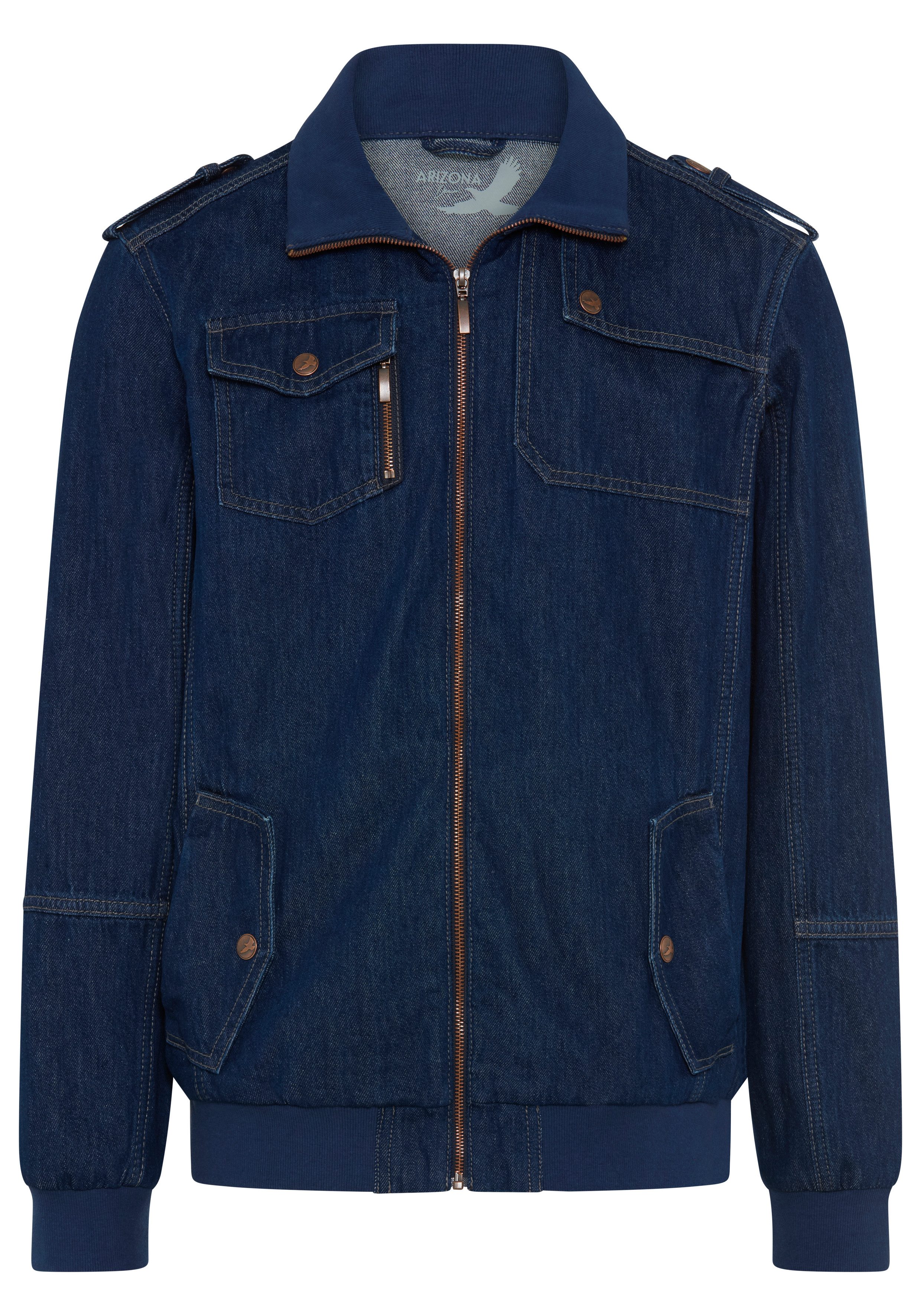 Arizona Jeansjacke Blouson mit Stehkragen, Comfort Fit, normale Länge. € 59,99, (€ 59,99 pro 1 Stk).