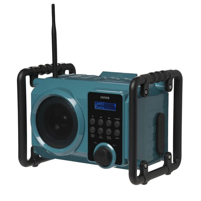 Denver WRD-50 Digitalradio (DAB) (DAB+ UKW Radio Flutlicht; IP44 Schutz gegen Staub und Wasser)