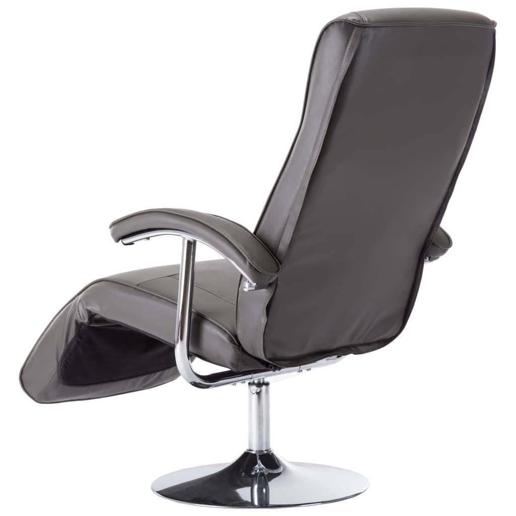 Relaxsessel 360° Ohrensessel Grau drehbar (Set, DOTMALL 1-St), TV-Sessel Kunstleder,