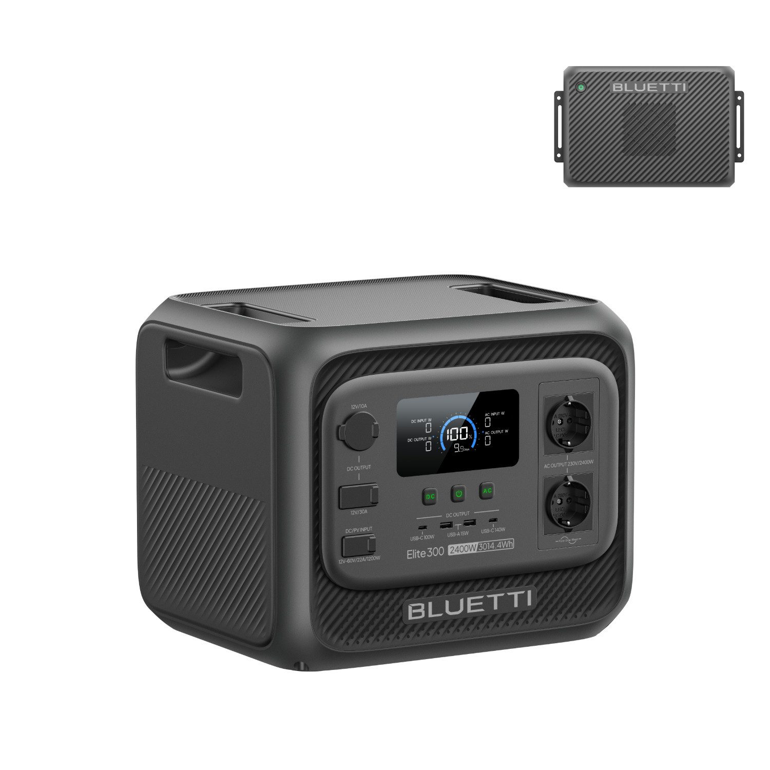 BLUETTI Stromerzeuger Elite 300 2400W/ 3014,4Wh Tragbare PowerStation (2026 Neu), 2,4 in kW, (LiFePO4 Batterie Backup mit 2400W AC Ausgängen (4800W Surge), Kompakte 3kWh Solargenerator für Zuhause, Camping & Wohnmobil