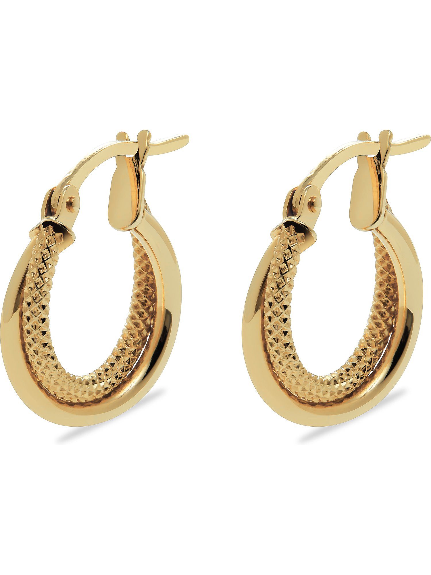 CHRIST Paar Creolen CHRIST Damen-Creolen 585er Gelbgold (Paar)