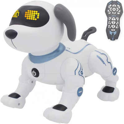 GelldG Tier-Beschäftigungsspielzeug Fernbedienung Hund, interaktives und intelligentes Roboter-Spielzeug