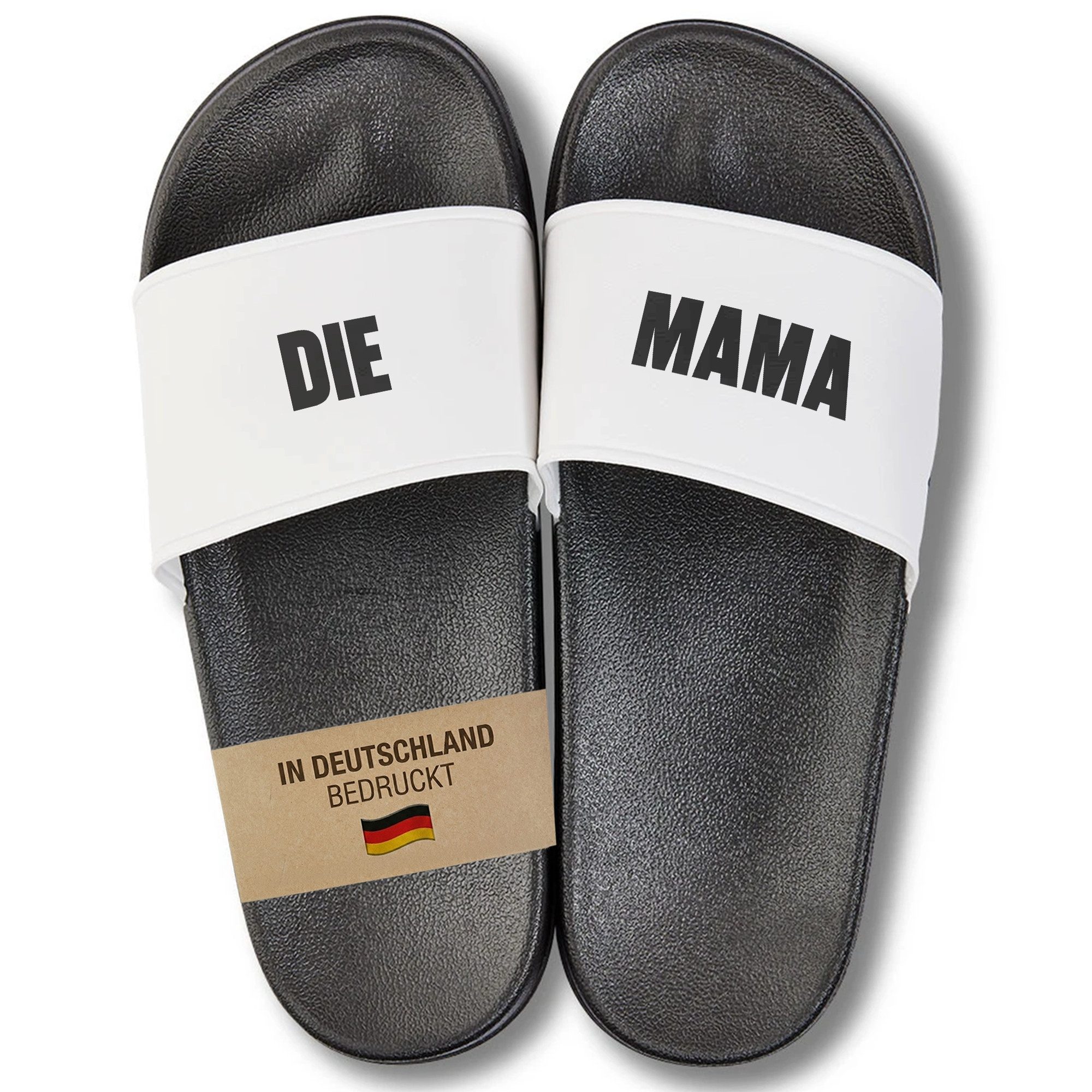 Geschenk Mama Muttertag Badelatschen Damen Mama Motiv Sommer Urlaub Badepantolette