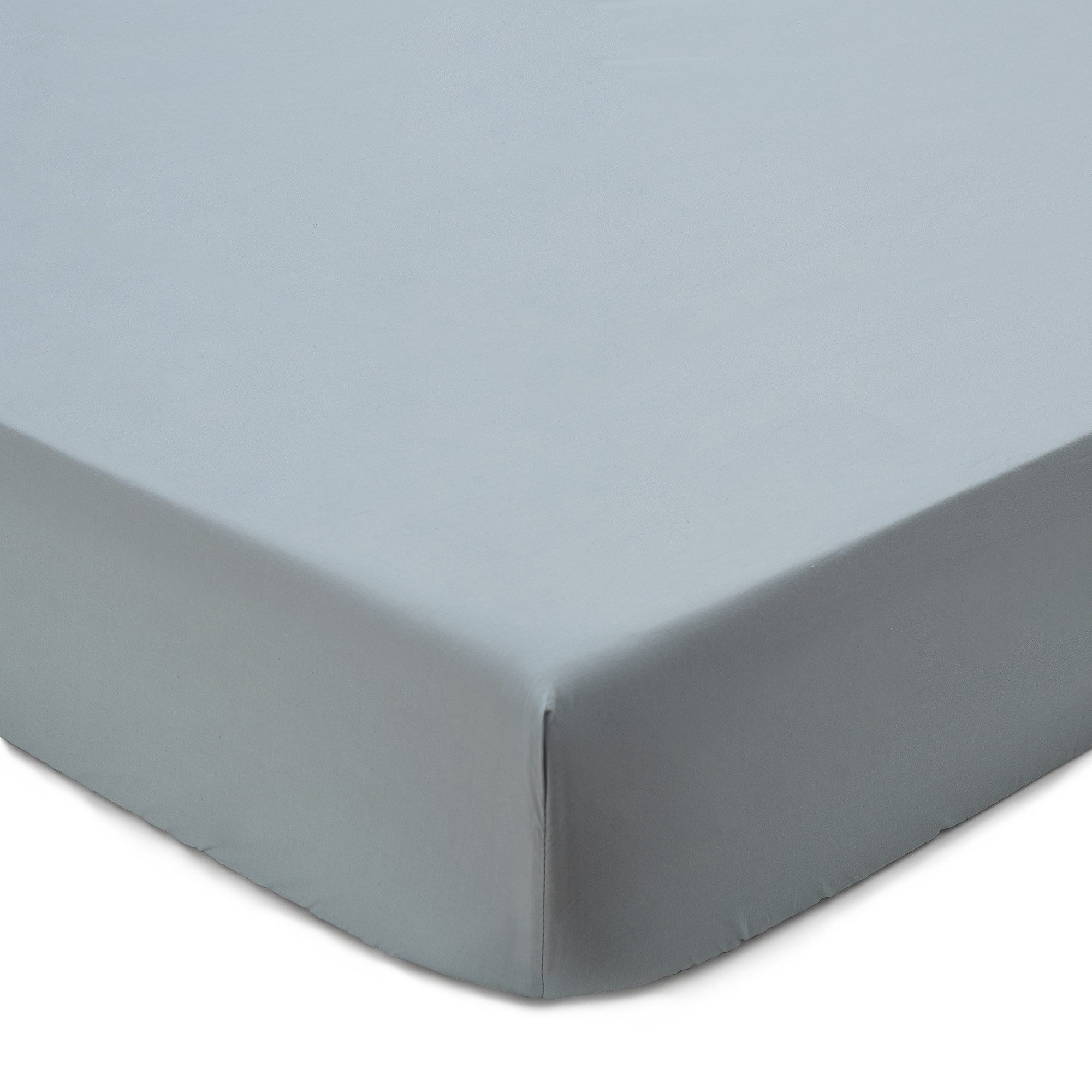 Urbanara Spannbettlaken Perpignan Spannbettlaken aus 100% gekämmter Baumwolle, Baumwolle, Gummizug: an den Ecken, (1 Stück), Aus gekämmter Baumwolle, Schlicht & vielseitig, Mit Elastikband