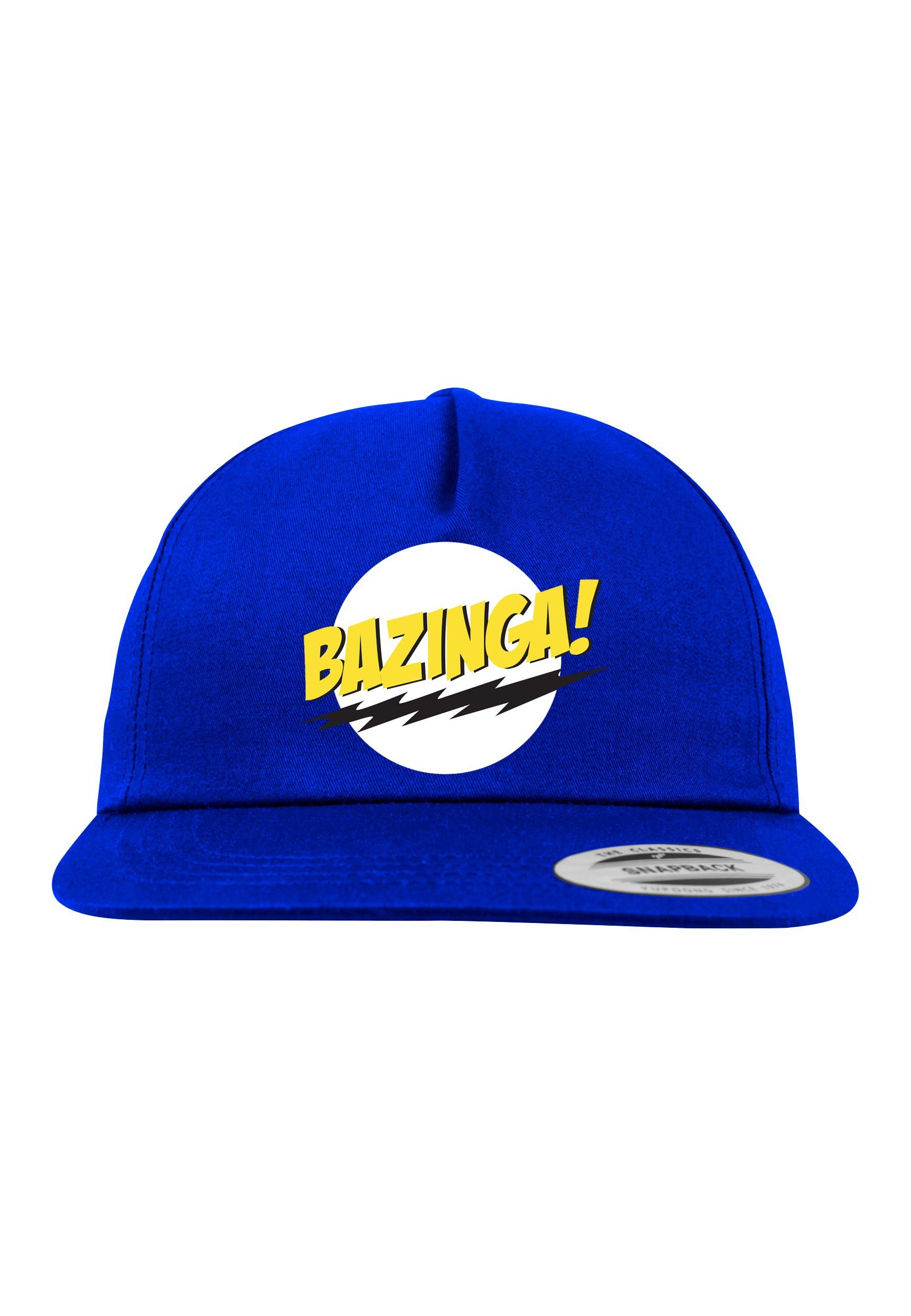 Youth Designz Baseball Cap Bazinga Kinder Cap mit modischer Logo Stickerei Royalblau