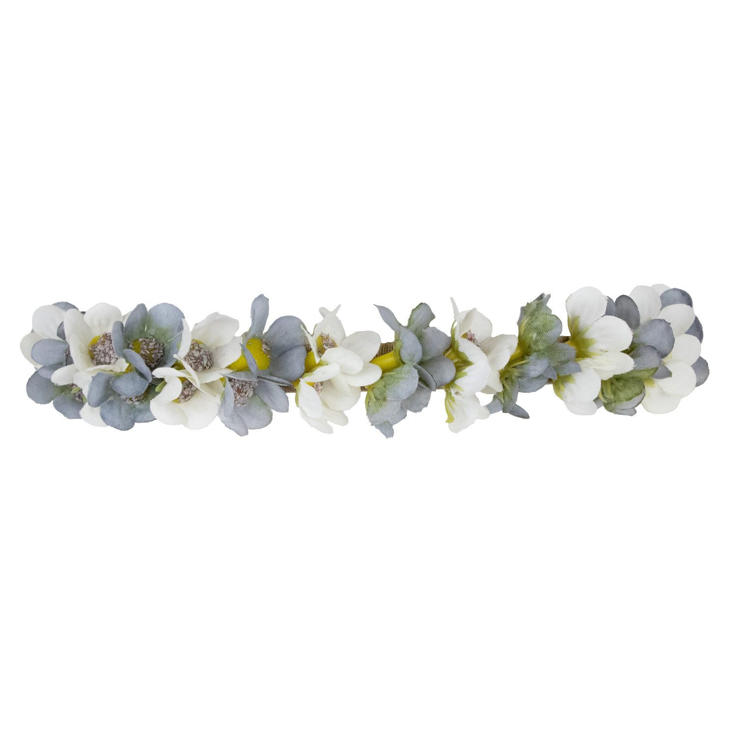 Trachtenland Haarreif Blumen Haarreif "Elfe" - Schmaler Blütenkranz Haarschmuck Hochzeit
