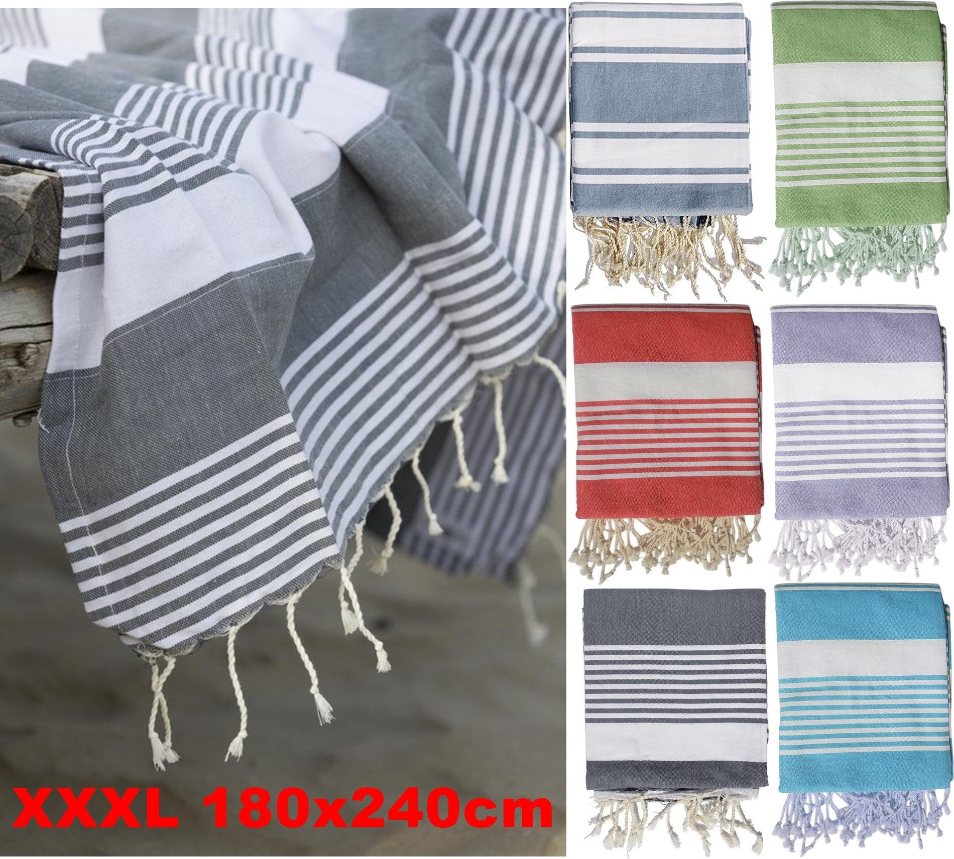 Ebaxx Strandtuch XXL Strandtuch 180x240 m günstig online kaufen