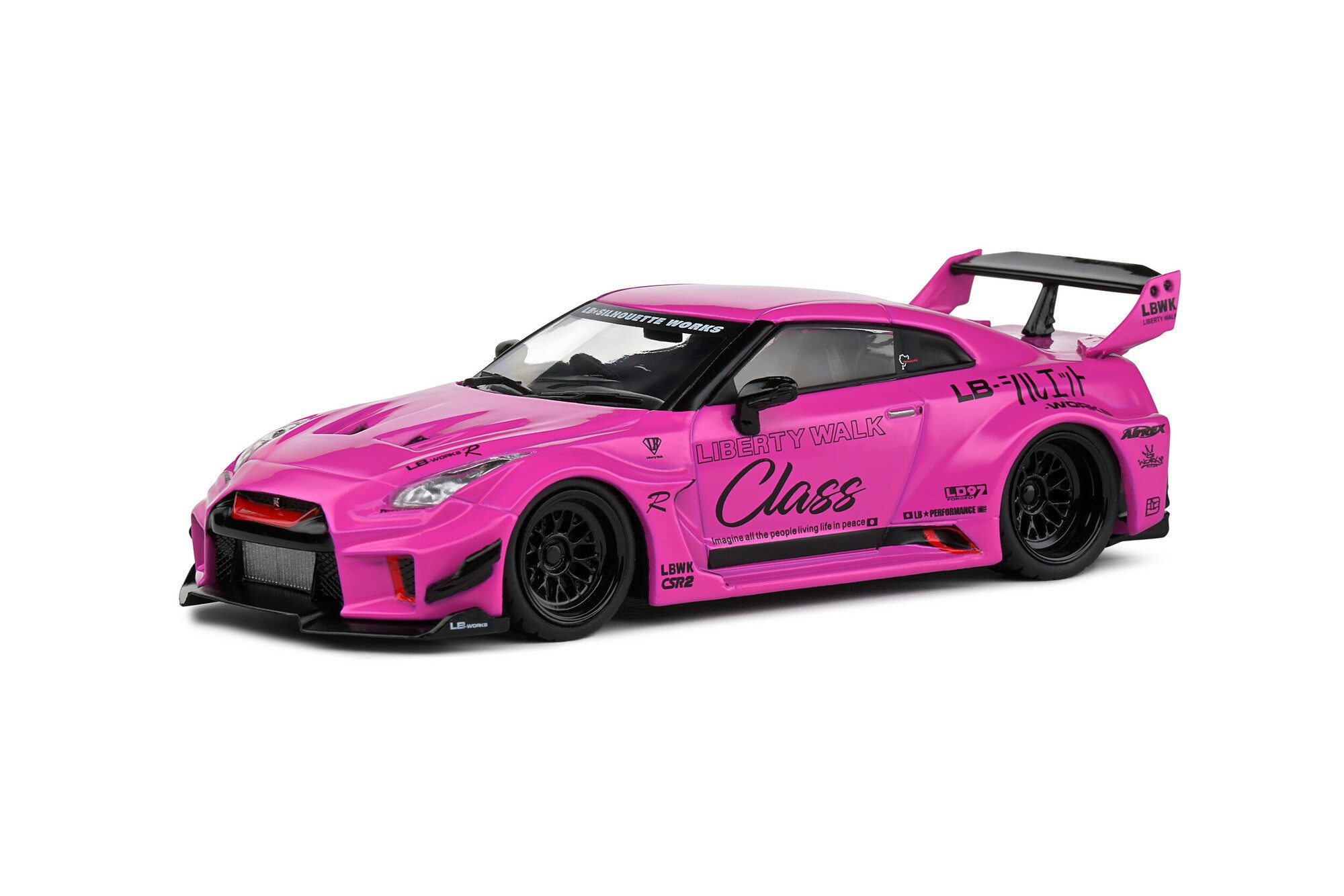 Modellauto Solido 1:43 Nissan GTR35 2019 pink Modellauto
