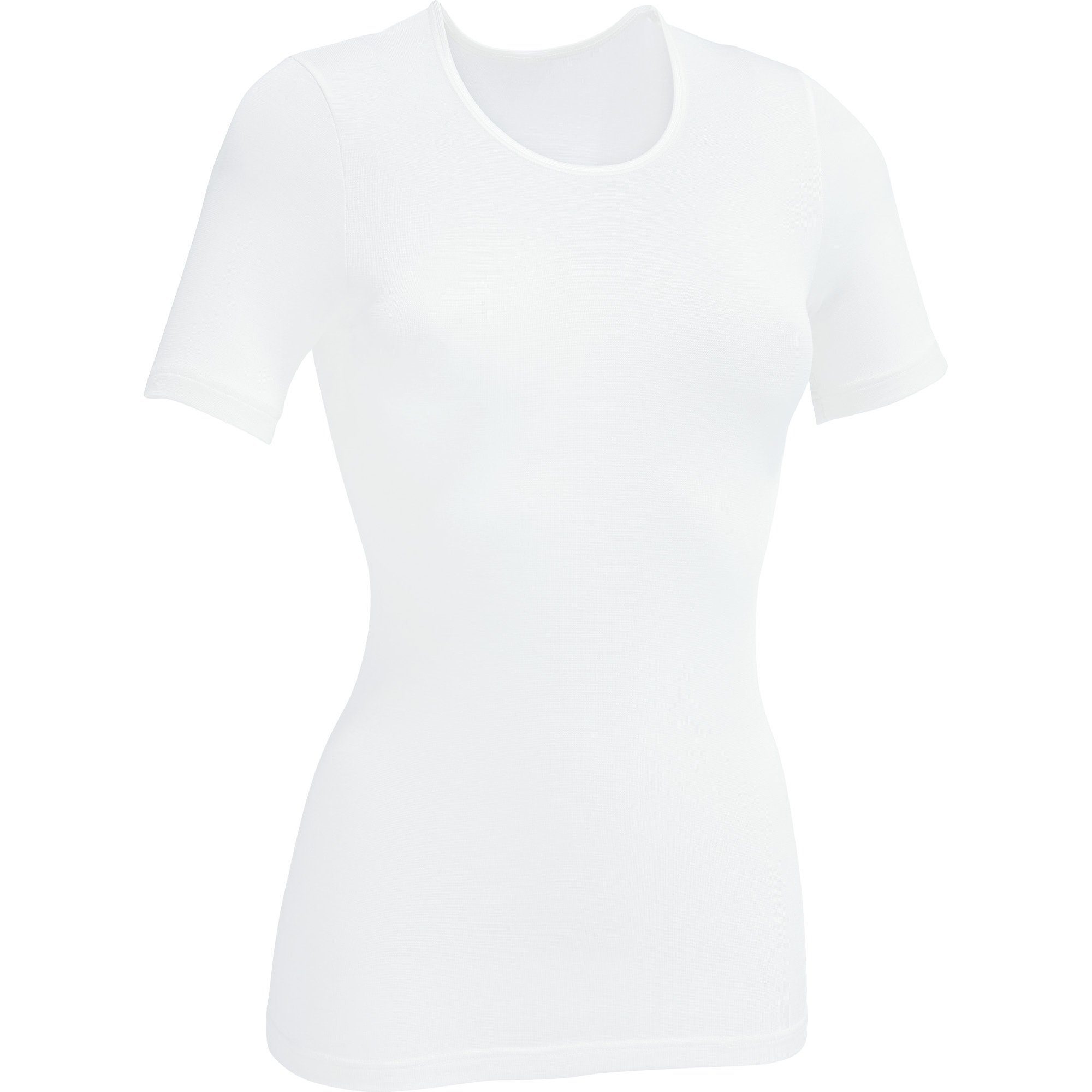 Erwin (2-tlg) Modal weiß Damen-Unterhemd, Müller 2er-Pack 1/2-Arm T-Shirt Uni