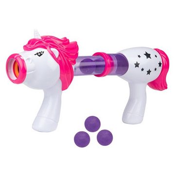 Toi-Toys Blaster Einhorn Pistole mit Schaumstoffbällen