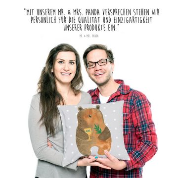 Mr. & Mrs. Panda Dekokissen Konfirmation-Bär - Grau Pastell - Geschenk, Gottesdienst, Teddybär, e
