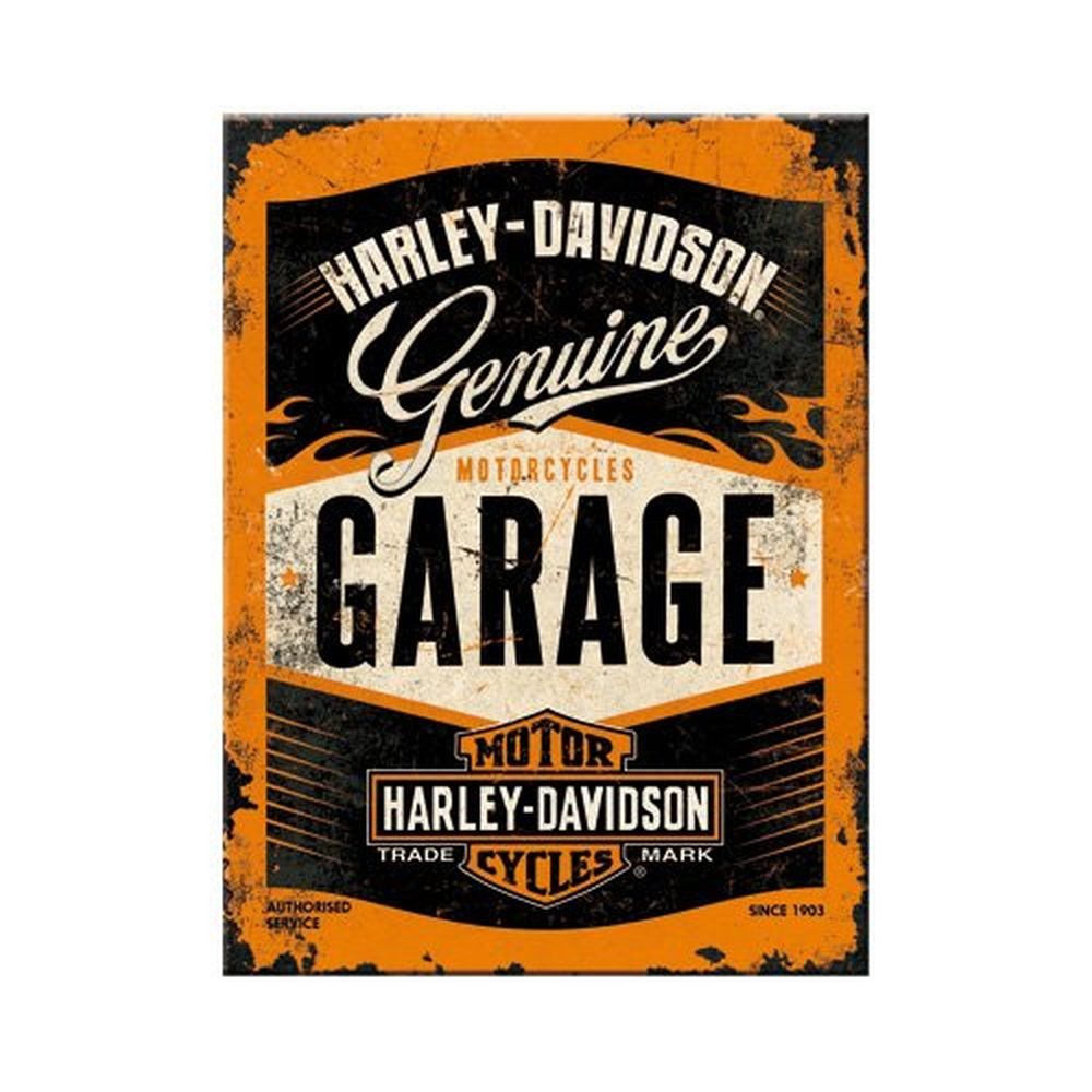 Magnet Magnet 6 x 8 cm - Harley-Davidson - Garage