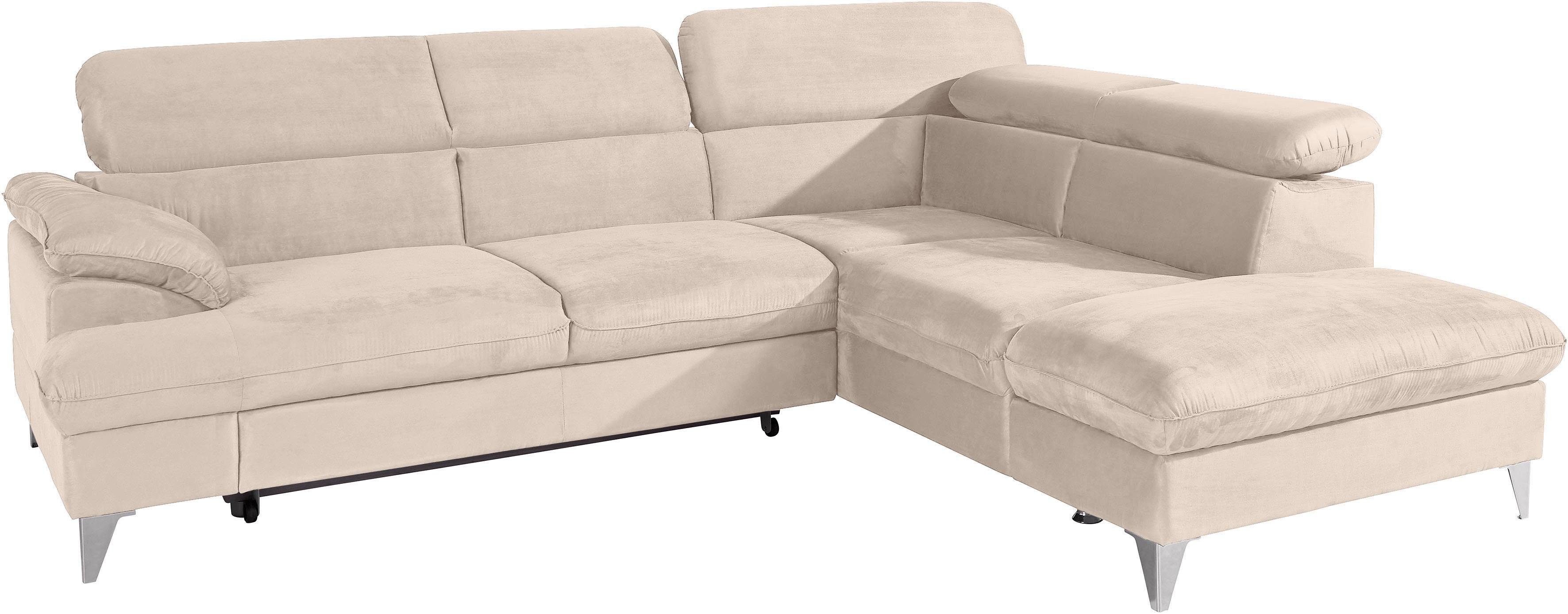 COTTA Polstergarnitur "Caluso L-Form", Set bestehend aus: Ecksofa mit Kopft günstig online kaufen