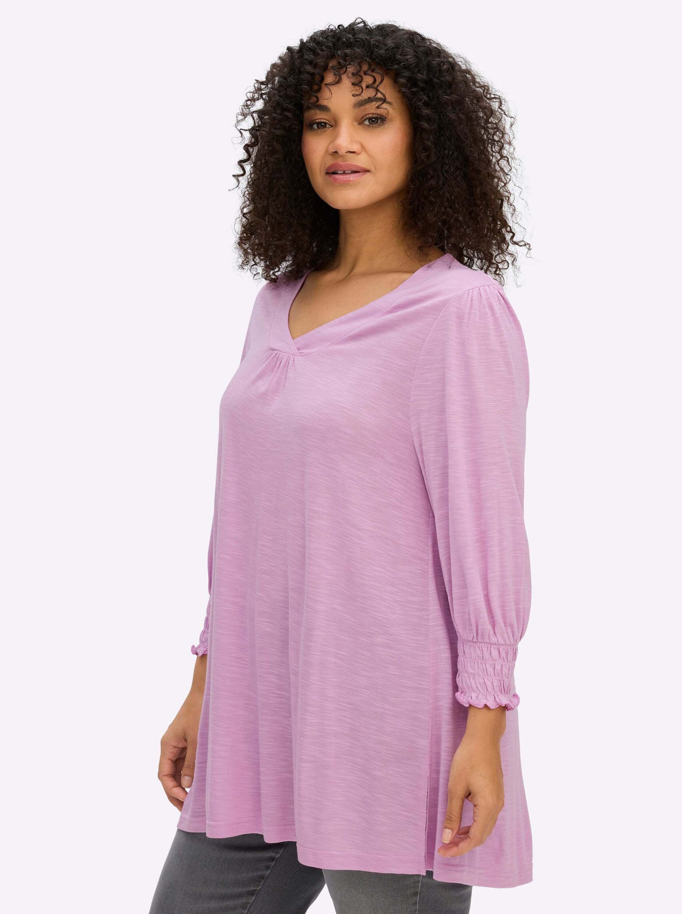 Sheego T-Shirt 3/4-Arm-Shirt 3/4-Arm