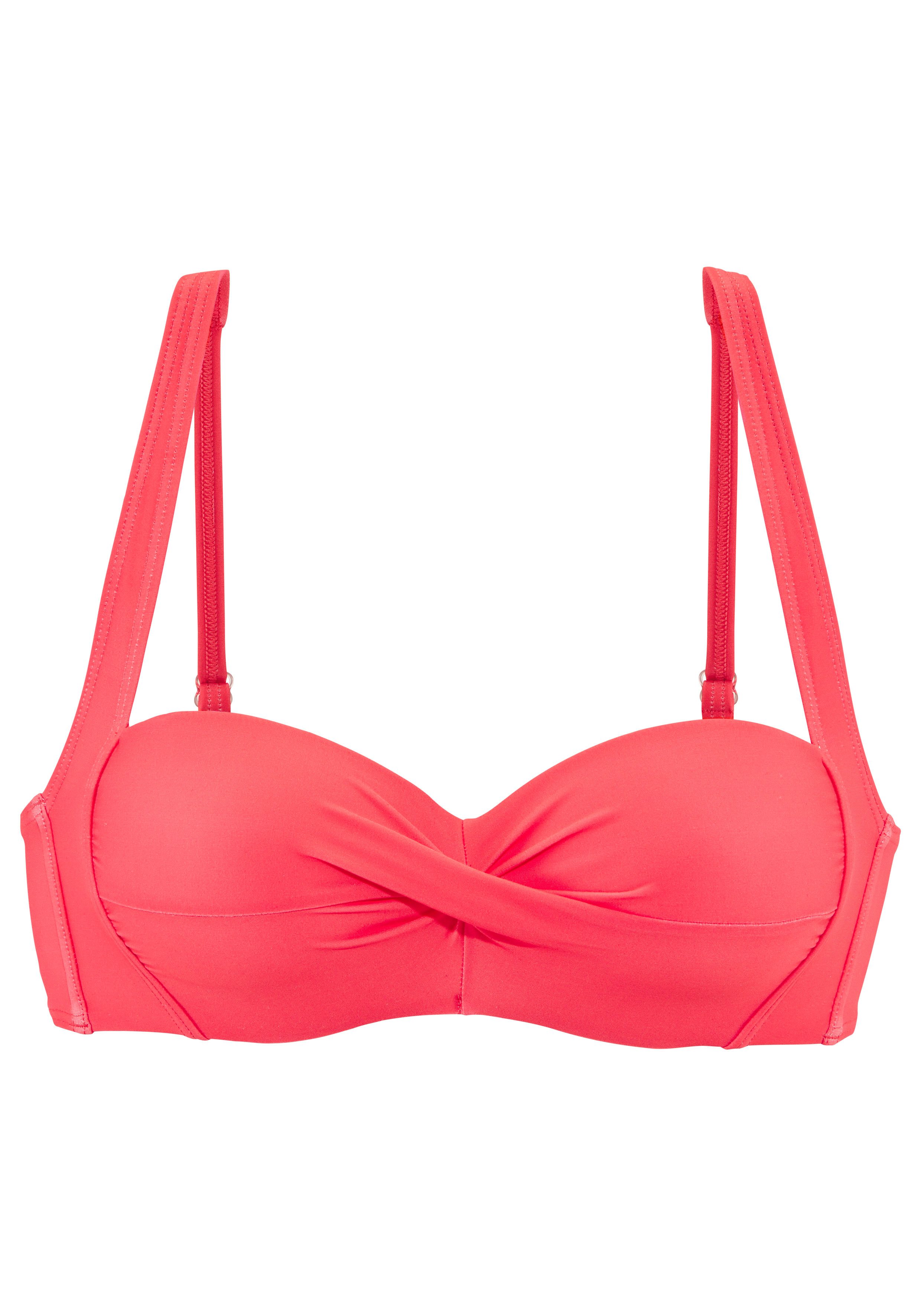 LASCANA Bandeau-Bikini-Top Ronda, in Wickeloptik, bis G-Cup