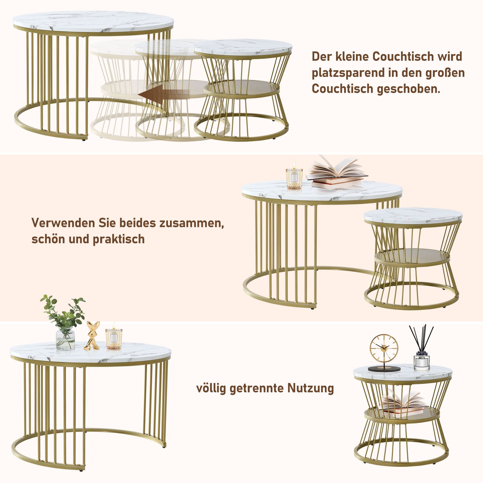 HAUSS SPOLE Couchtisch Couchtisch Satztisch 2er günstig online kaufen