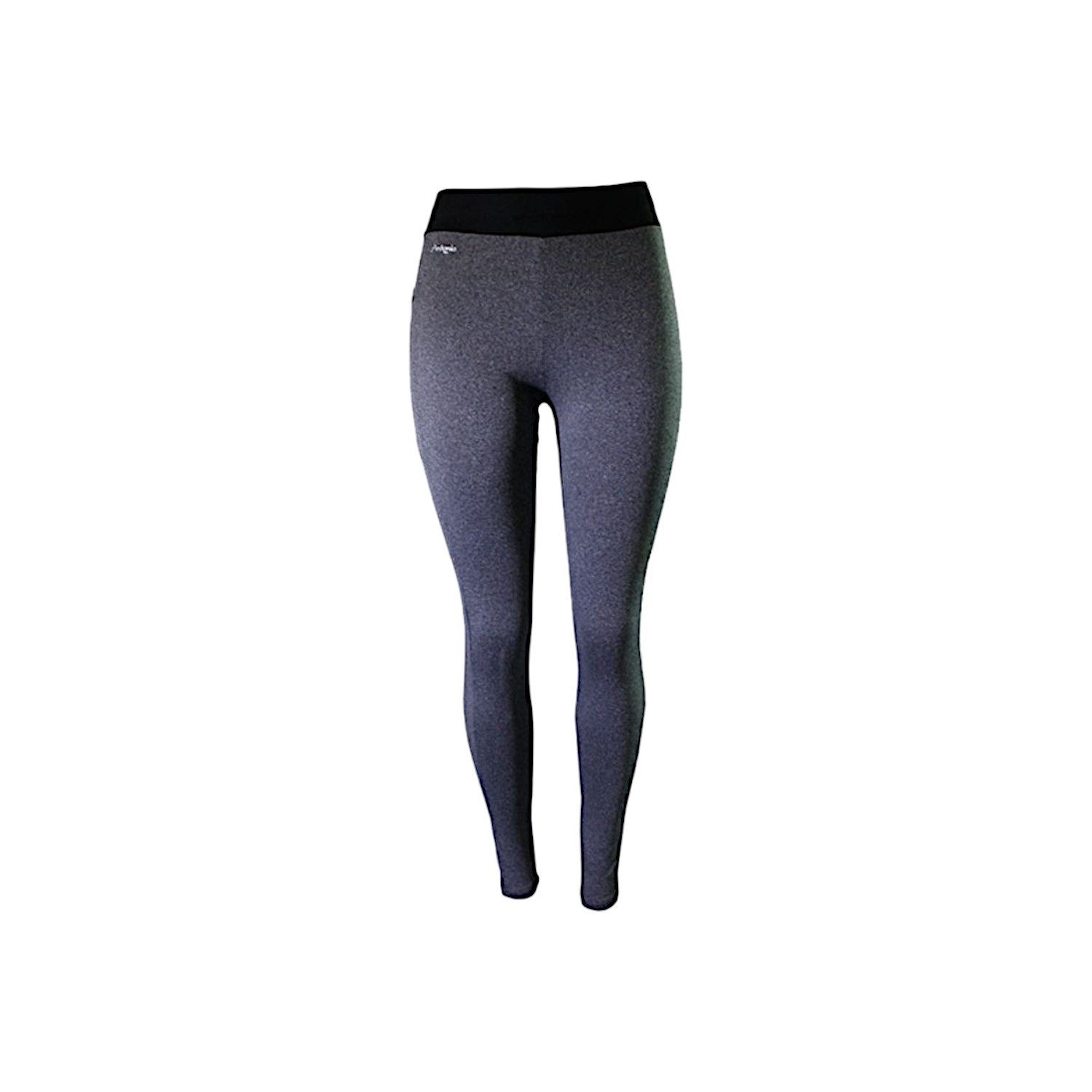 Leggings Damen Sport Leggings » melierte Yogahose mit praktischer Tasche
