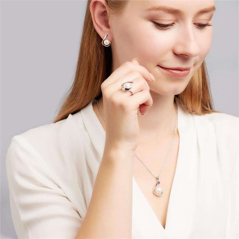 Unique Silberring Perlenring für Damen ...