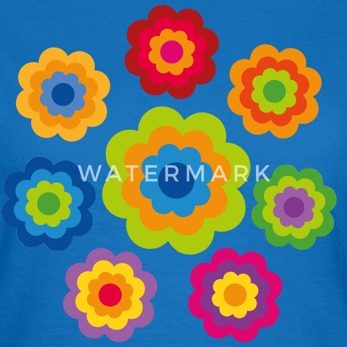 Spreadshirt T-Shirt 70er Jahre Hippie Flower Power Kostüm Blumen Outfit Fra günstig online kaufen