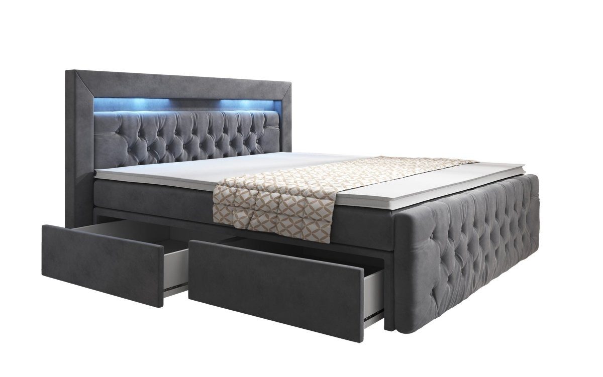 Luxusbetten24 Boxspringbett Sera, mit LED-Beleuchtung und günstig online kaufen