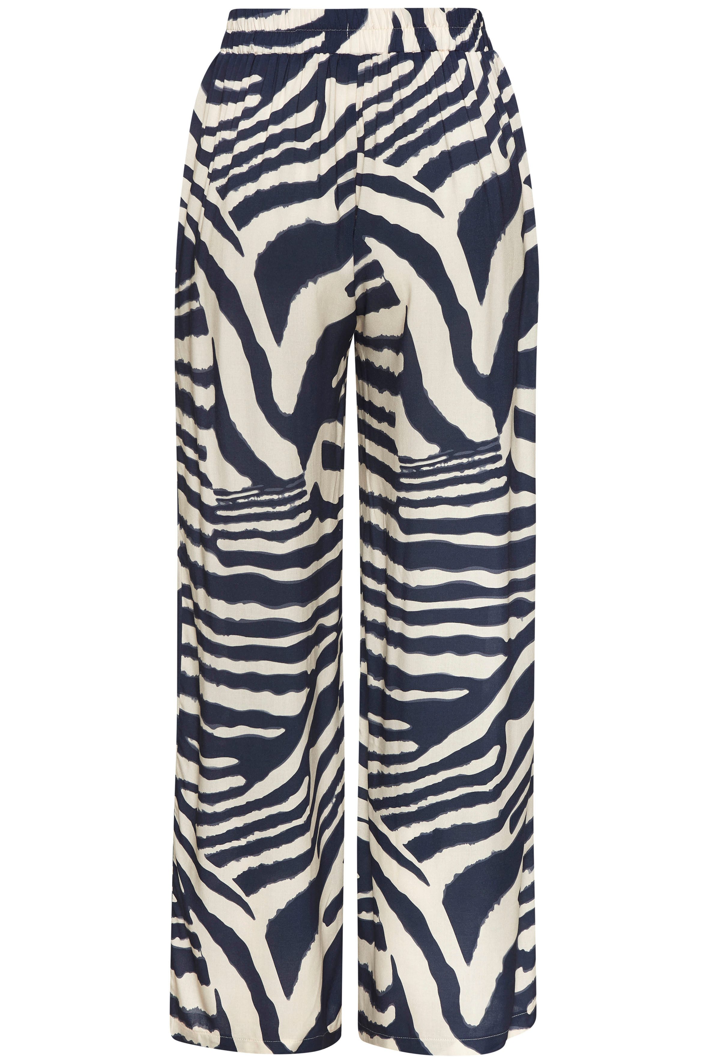 LASCANA Palazzohose aus luftig leichter Viskose mit Animalprint, Schlupfhose, Wide-Leg, luftige Sommerhose, modisch – Bild 4 von 5