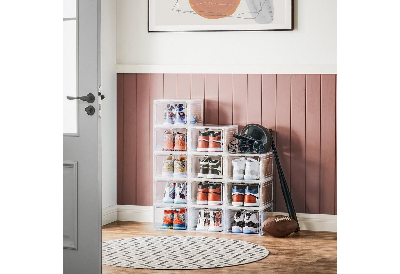 Thumbnail - SONGMICS Schuhbox Schuh-Organizer (12 St), aus Kunststoff, stapelbar