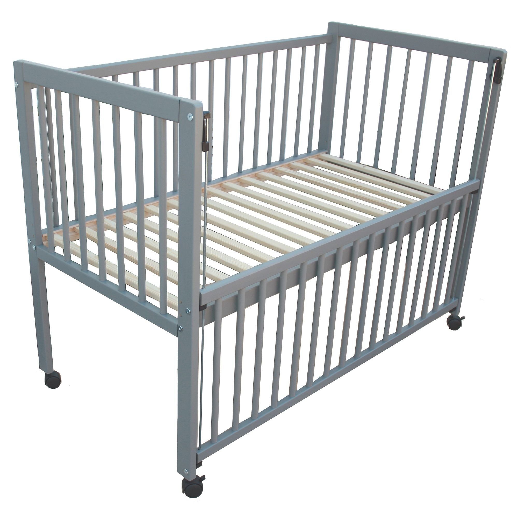 Micoland Beistellbett Kinderbett / Beistellbett / Babybett 2in1 120x60cm gr günstig online kaufen