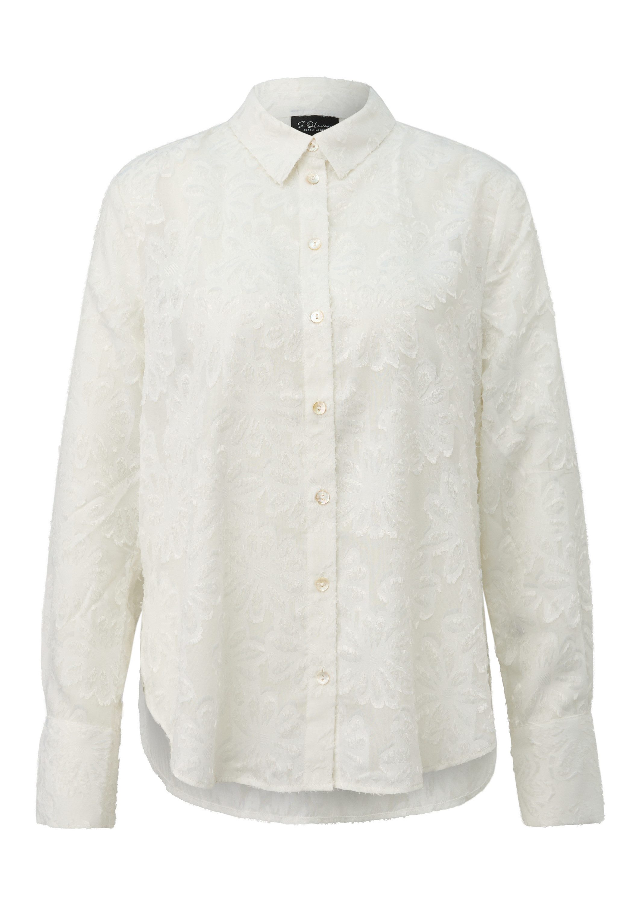 s.Oliver Langarmbluse Bluse Elegante Chiffon-Bluse mit floralem Muster günstig online kaufen