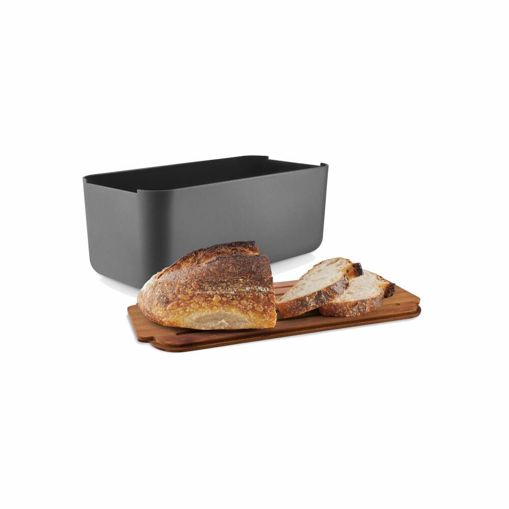 Eva Solo Brotkasten Elephant Grey, karbonisierter Bambus, Kunststoff