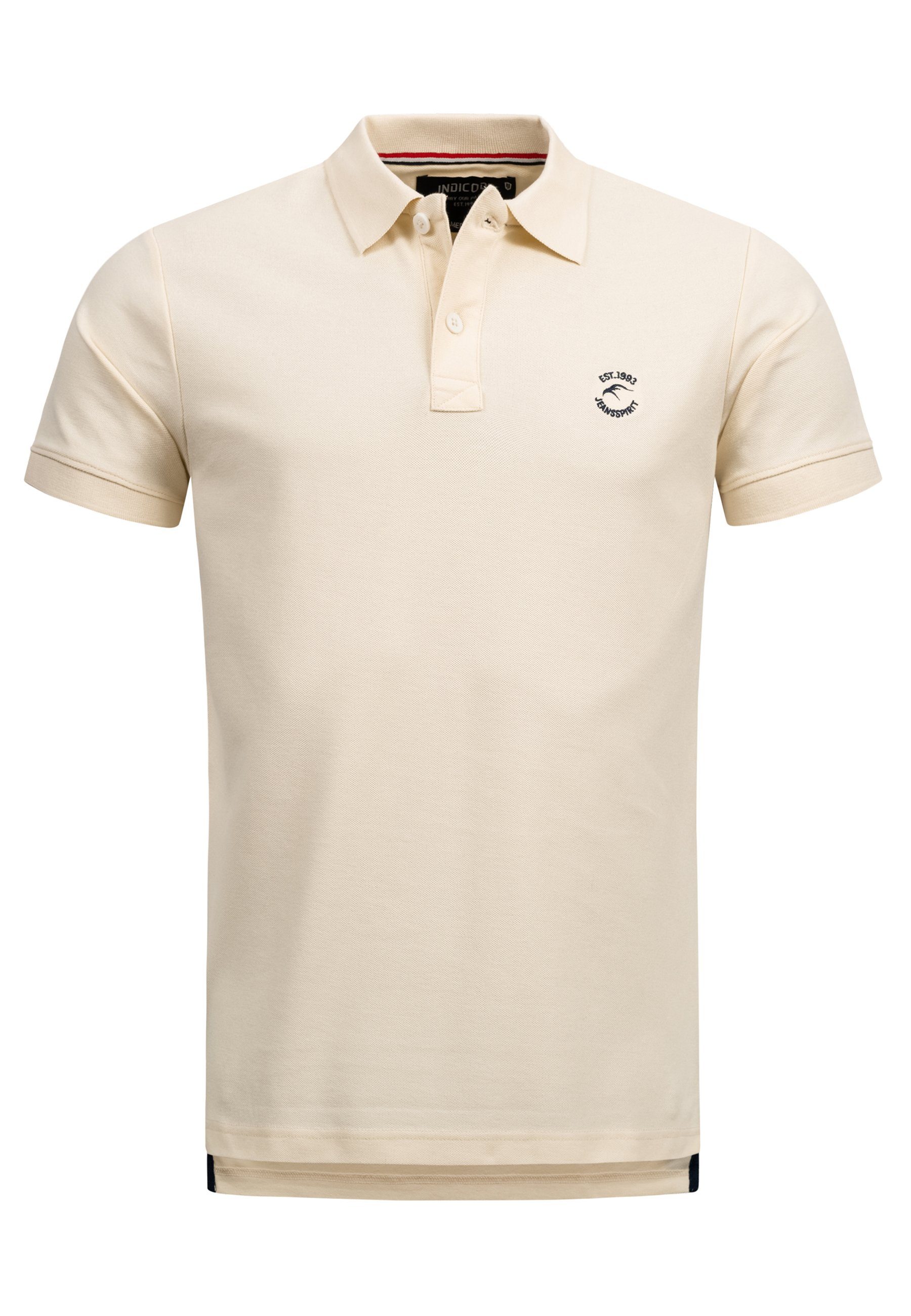 Indicode Poloshirt Wadim mit feiner Logo-Stickerei günstig online kaufen