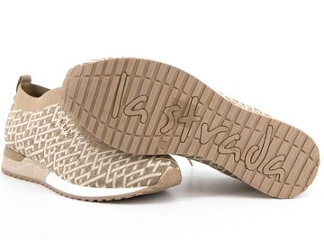 La Strada La Strada Damen Sneaker Gold Beige Weave Knitted - 2101727 Sneaker