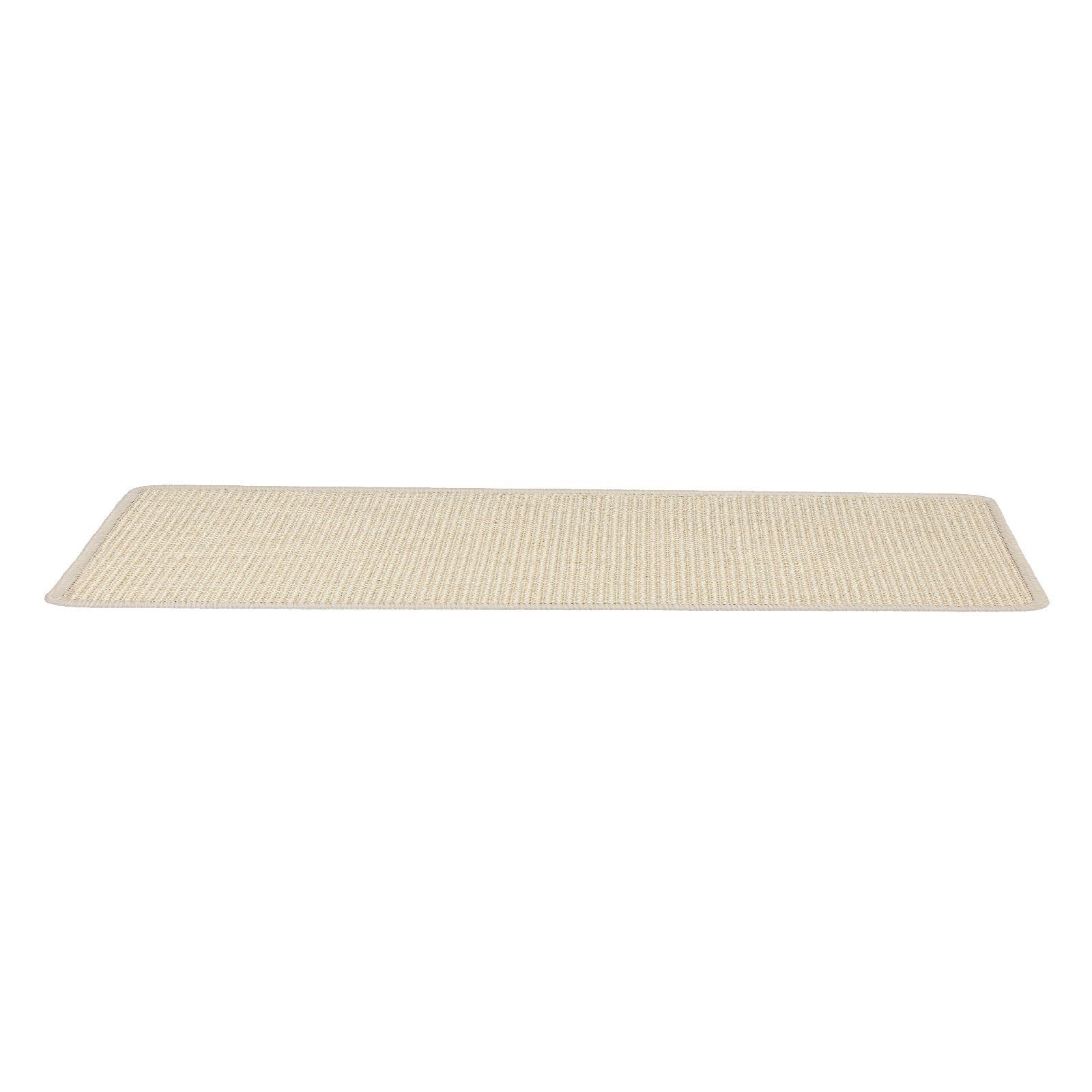 Karat Stufenmatte Sisal Urban, Stufenschutz, viele Farben, Matte, Rechteckig - ohne Lippe, mit stabilem Klebewinkel