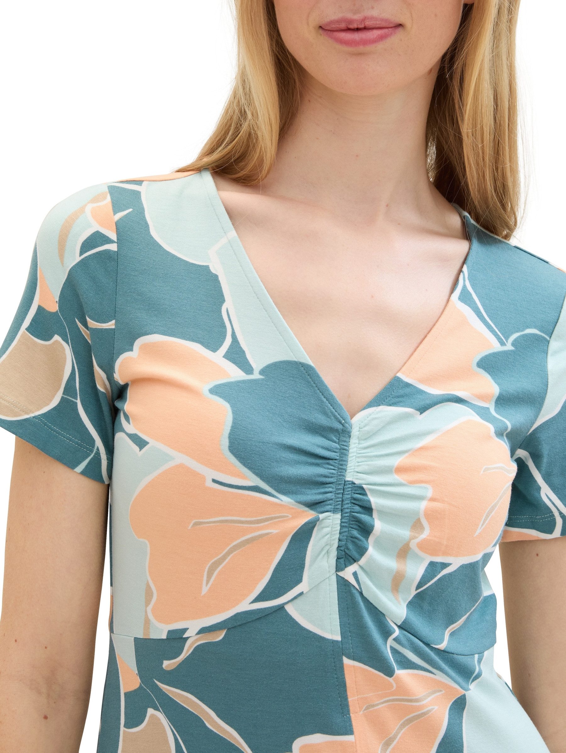 TOM TAILOR Shirtkleid Elegantes Kurzes Regular Fit (kurz) Jerseykleid