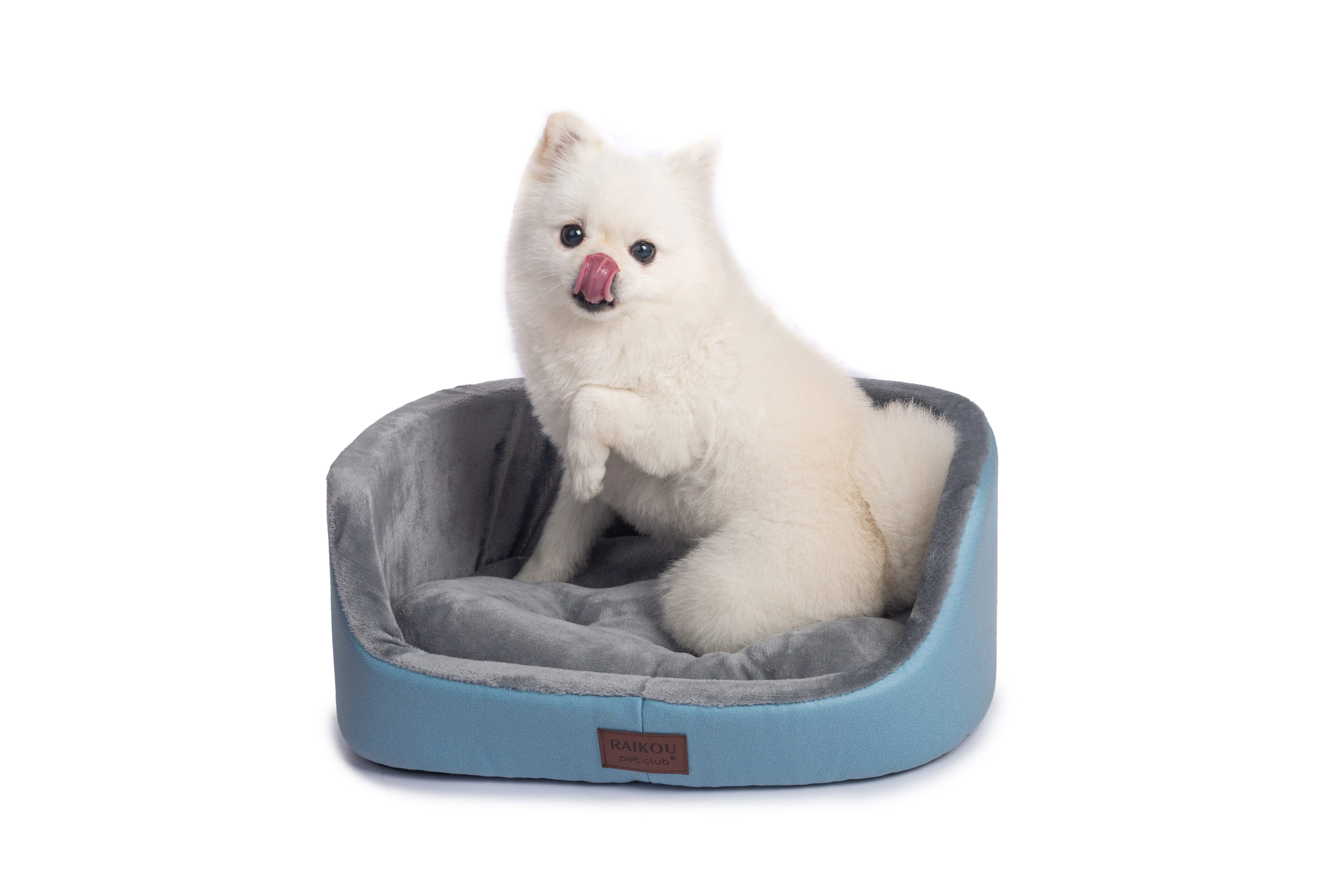 M-Diamant Tierbett Orthopädisches Hundebett Komfortables Hundekissen Hundesofa mit Rand, Polyester, ideal als Kopfstütze – Bild 3 von 5