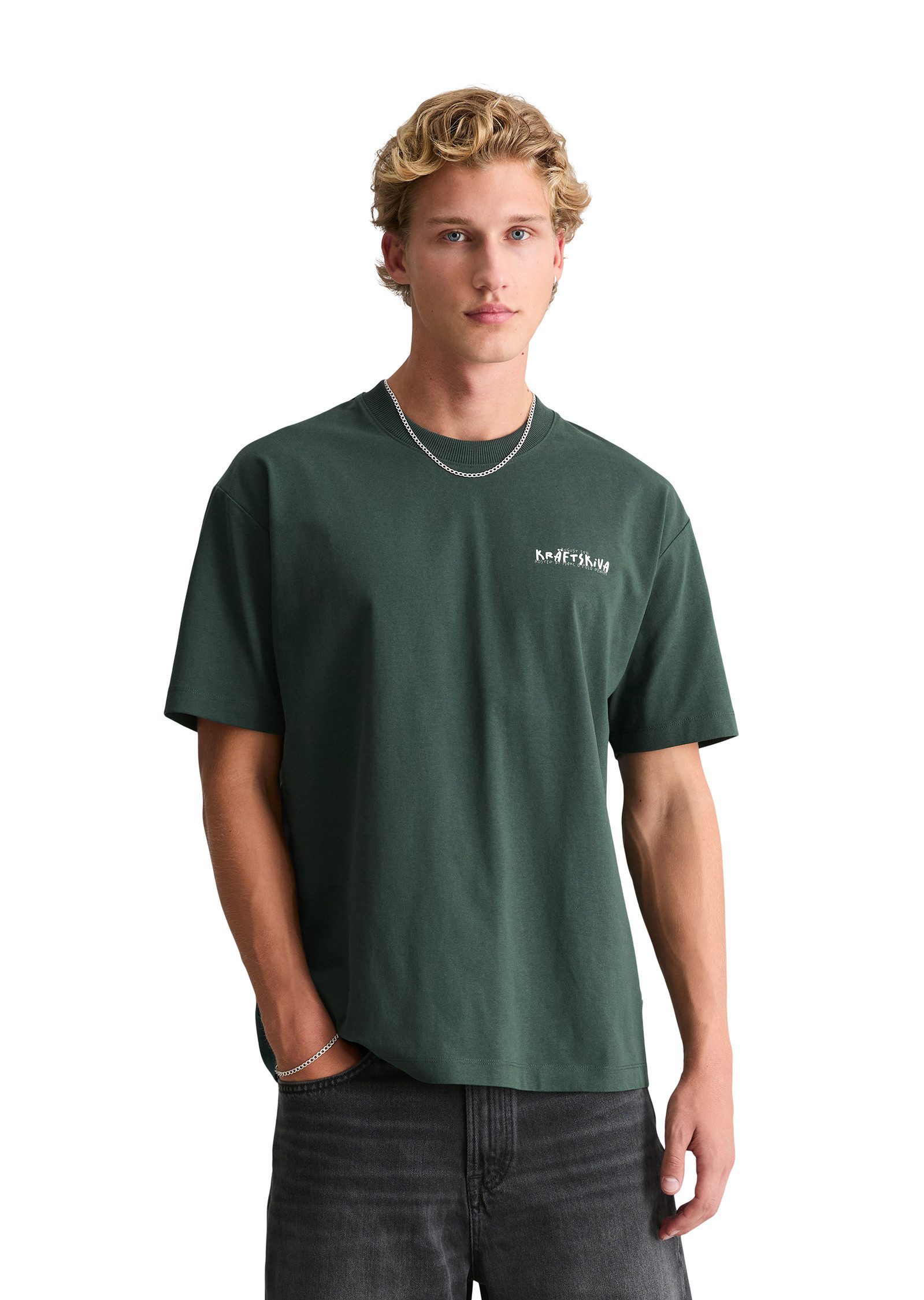 Marc O'Polo DENIM T-Shirt mit Rückenprint