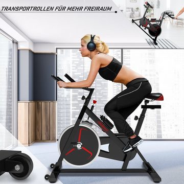 Physionics Heimtrainer Fahrrad Home Indoor Cycling Trimmrad Speedbike, Stahlrahmen