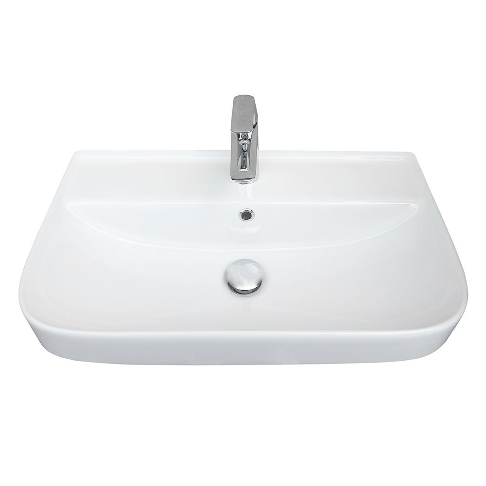 Belvit Waschbecken BV-WB1001 (einzel, 1-St), Waschbecken günstig online kaufen