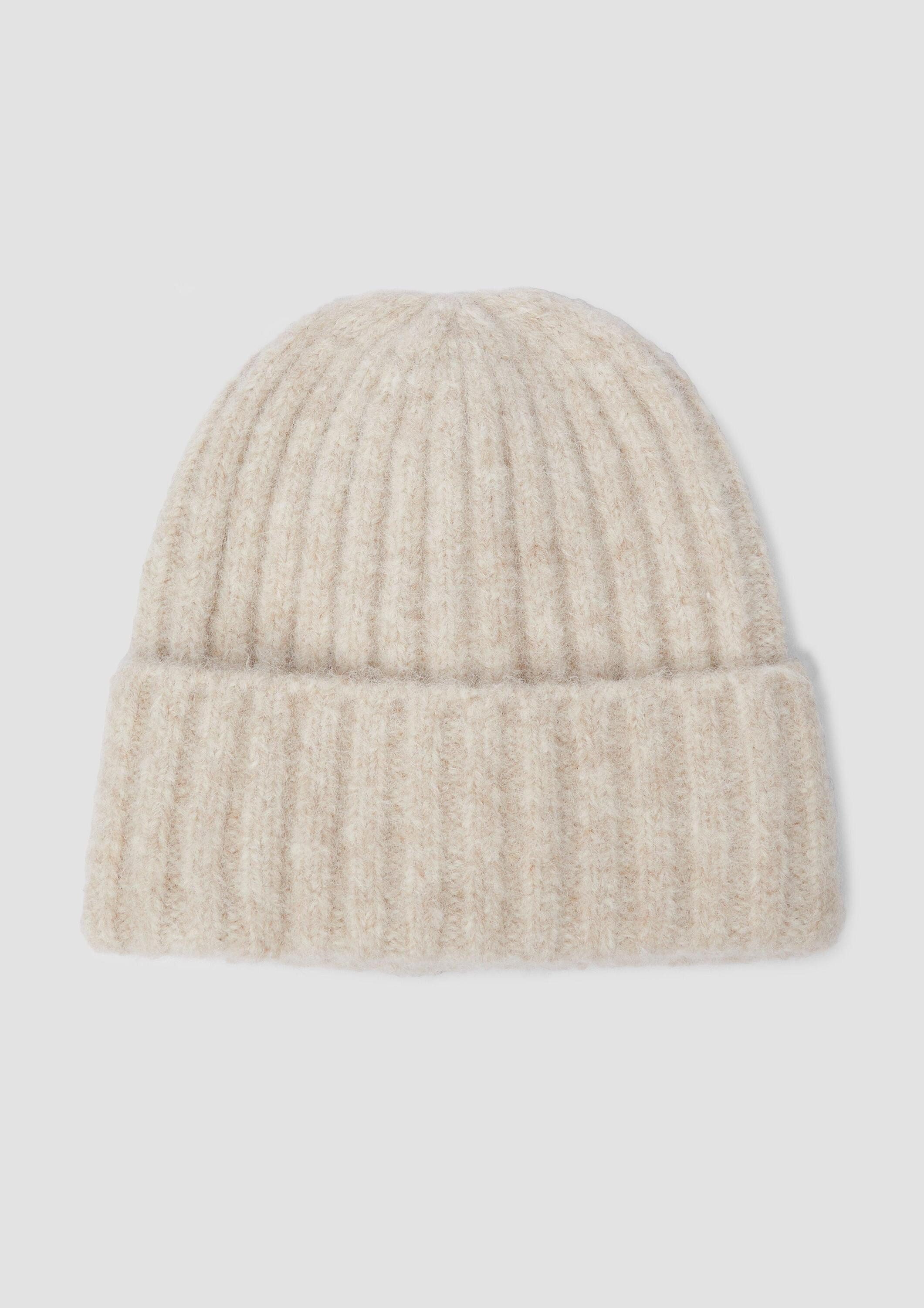 s.Oliver Strickmütze Mütze Strick-Beanie mit Wollanteil günstig online kaufen