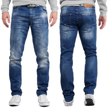 Cipo & Baxx Slim-fit-Jeans Casual Hose BA-CD319B W34/L34 (1-tlg) mit lässiger Waschung