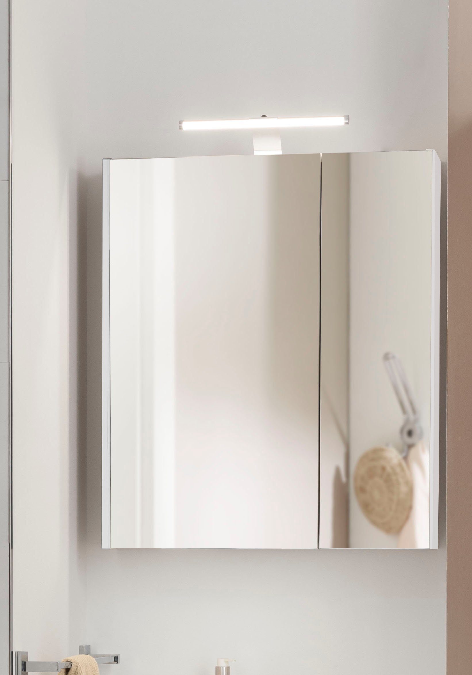 Schildmeyer Spiegelschrank Lagona, Spiegelschrank, Made in Germany, B: 60 cm Solide Verarbeitung - Dieses Produkt ist in Deutschland gefertigt