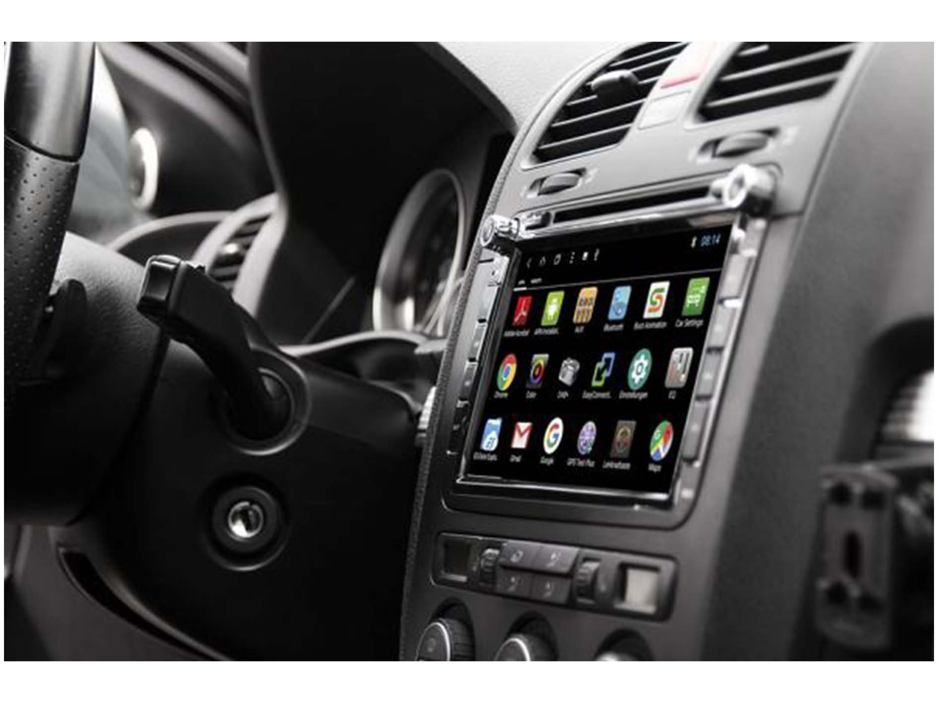 ESX VN815-​VO-U1-DAB fahrzeugspezifische Autoradio für VW Skoda Seat Einbau-Navigationsgerät (Europa, Bluetooth, DAB+, Inklusive MicroSD-Karte mit iGO Навігаціяs-Software)