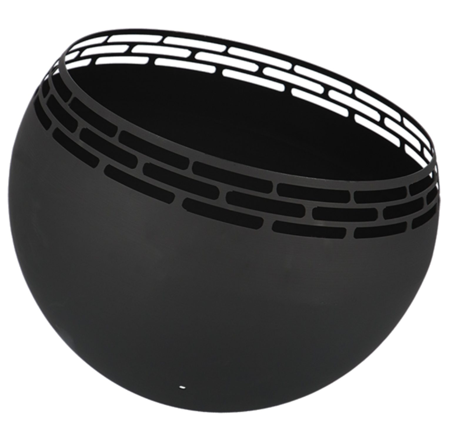 esschert design Feuerschale Feuer Ball schwarz 58cm Korb Stelle Schale Terrassen Ofen Metall Lager, (Feuerball)