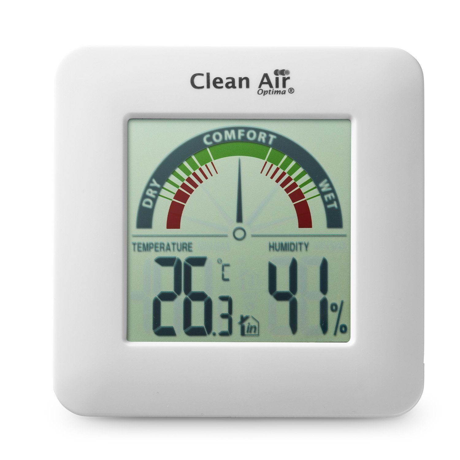 Hygrometer Thermometer HT-01W Optima Clean Hygrometer und Air Air Clean Optima
