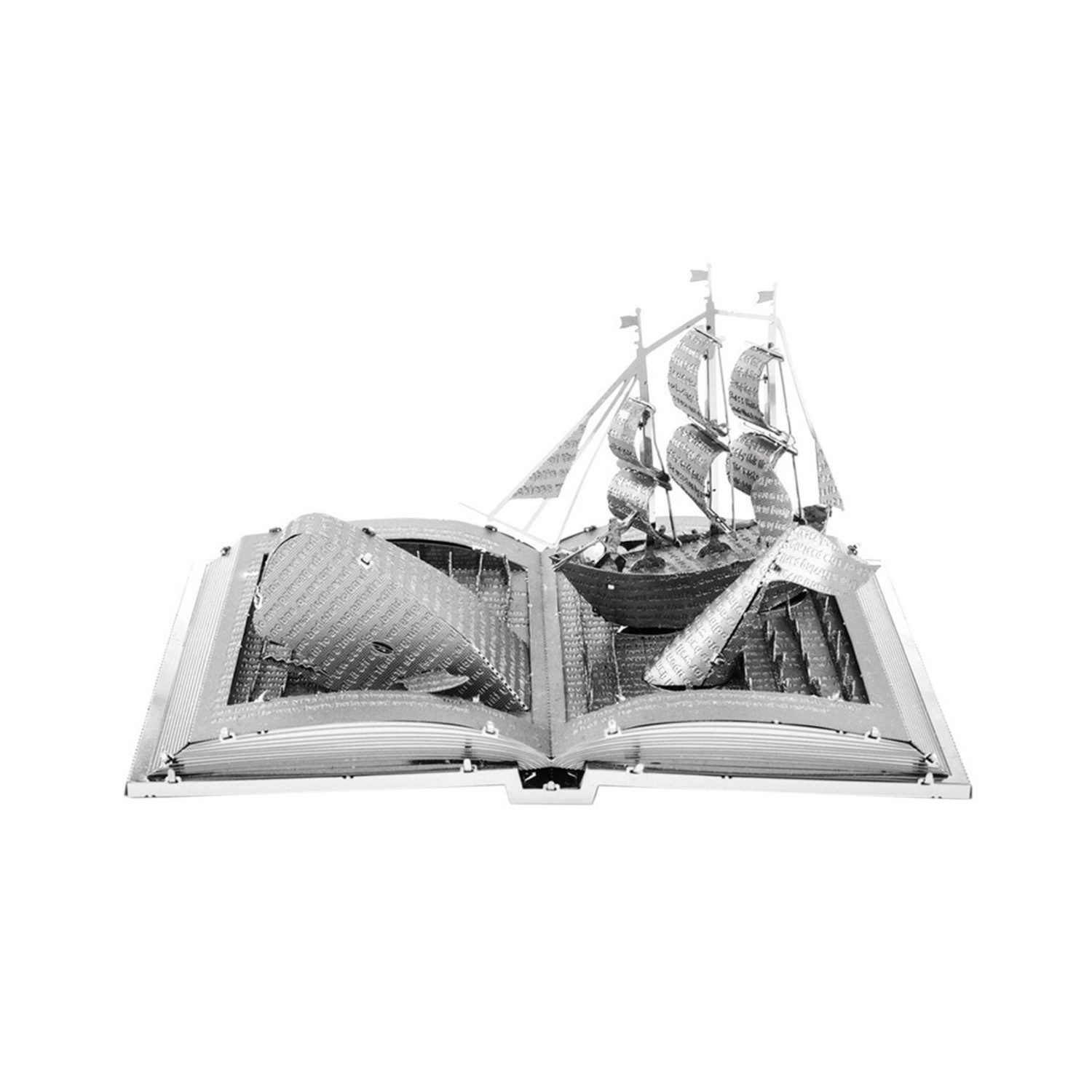 Modellbausatz Moby Dick Skulptur 3D Modellbausatz aus Metall