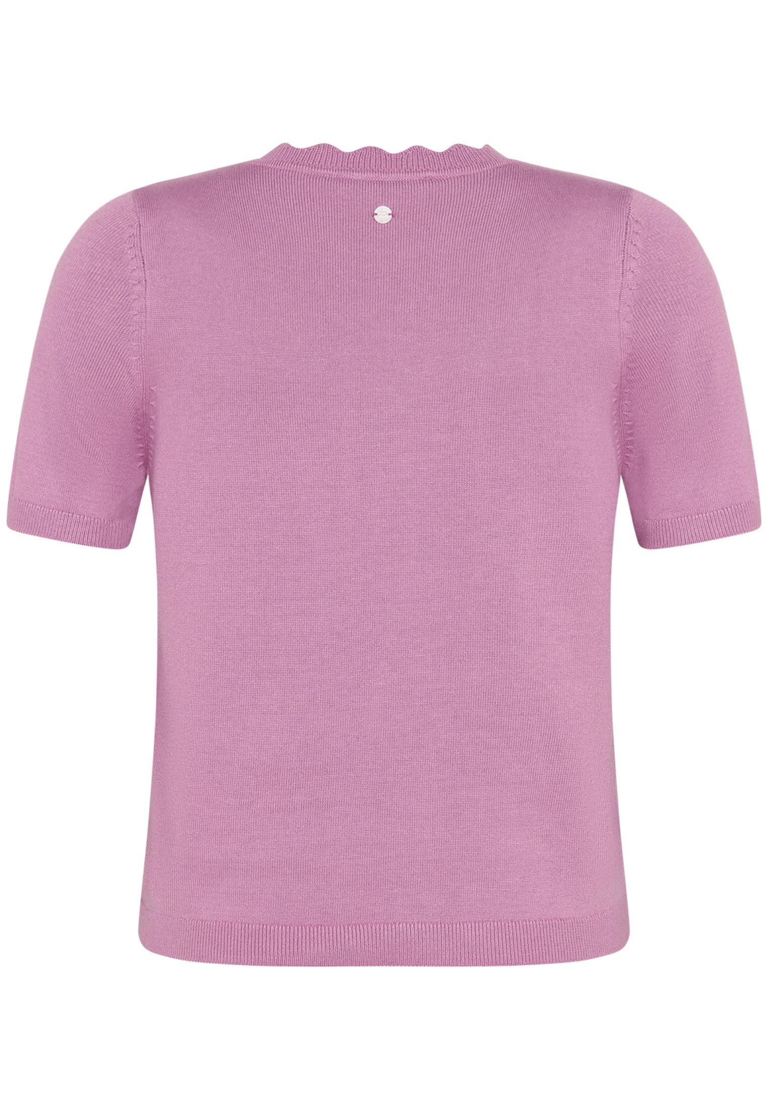 Zero Kurzarmshirt Damen mit Wellensaum (1-tlg) Material