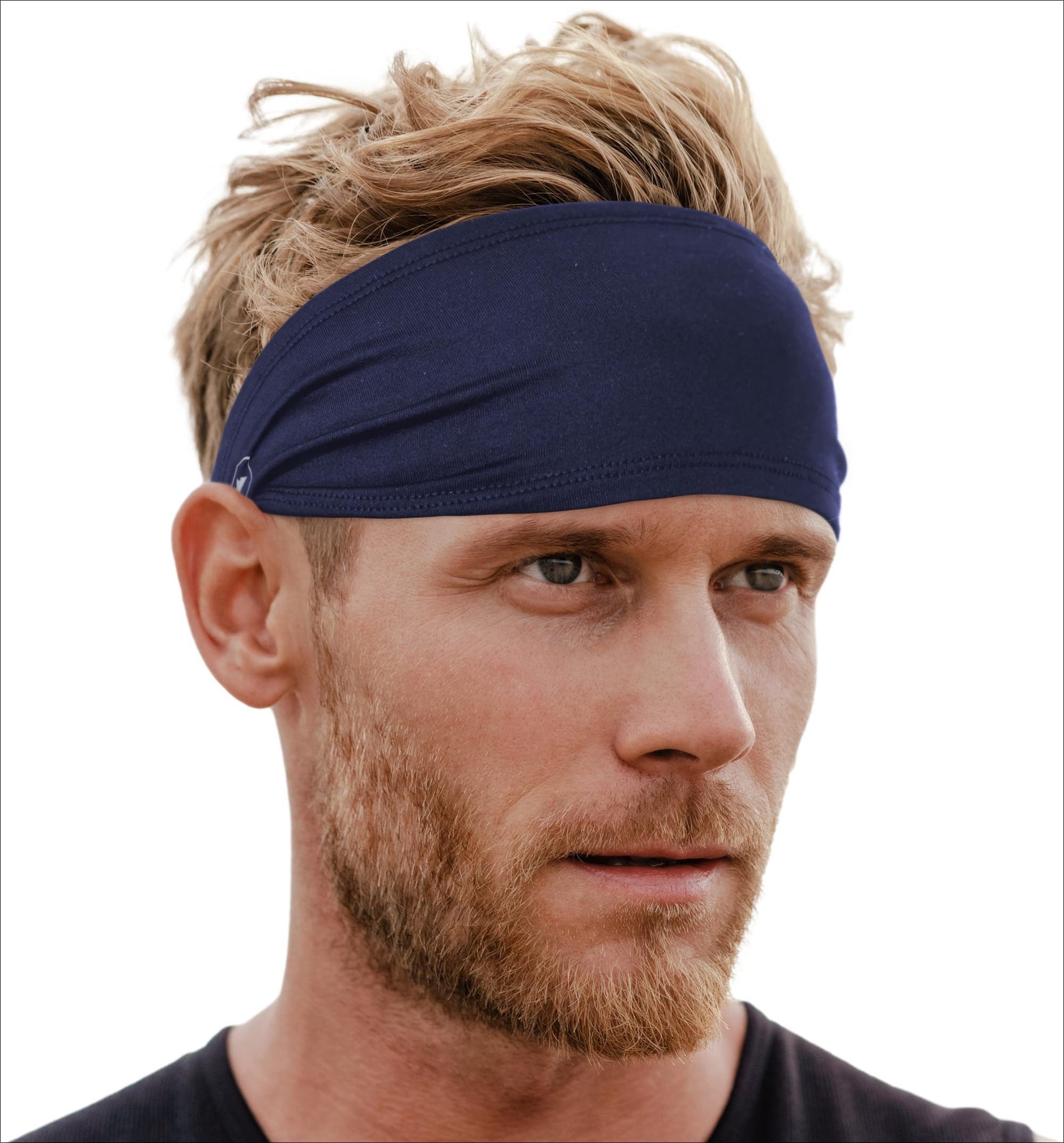 Tough Outfitters Stirnband Schweißband Stirn Laufen - Sportstirnband Kopfband - Headband blau (1-St) Sport Stirnband Herren - Haarband Herren Damen - Stirnband Sport