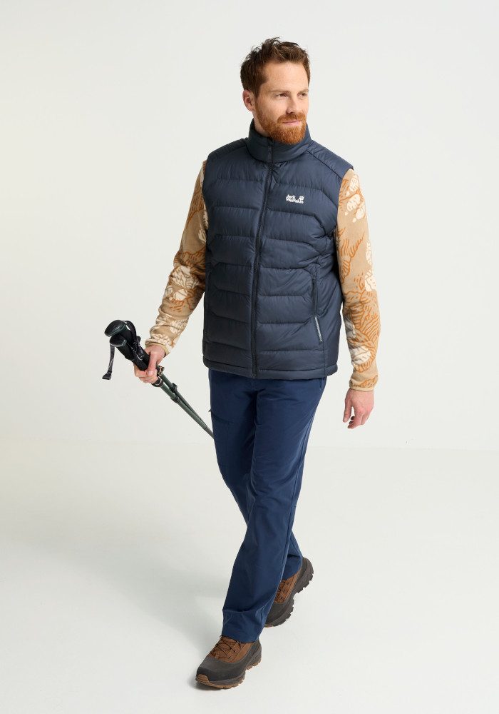 Jack Wolfskin Daunenweste WILD PASS DOWN VEST M RDS Daunenweste, warm, wind- und wasserabweisend