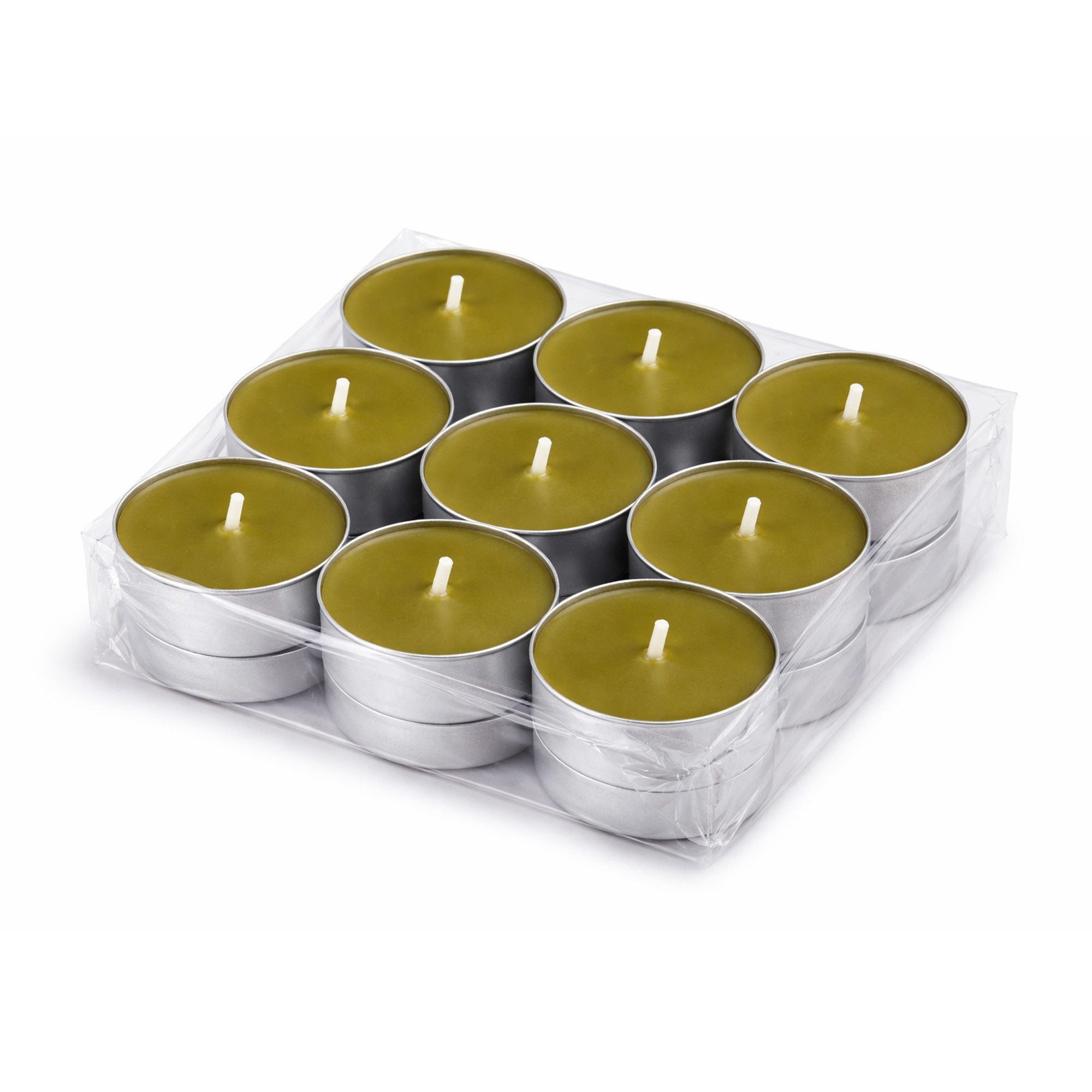 HS Candle Teelicht Duftkerze 4 Stunden Brenndauer (18-tlg), Teelicht Kerzen aus Wachs, Ø4 cm, Made in EU, Indoor & Outdoor